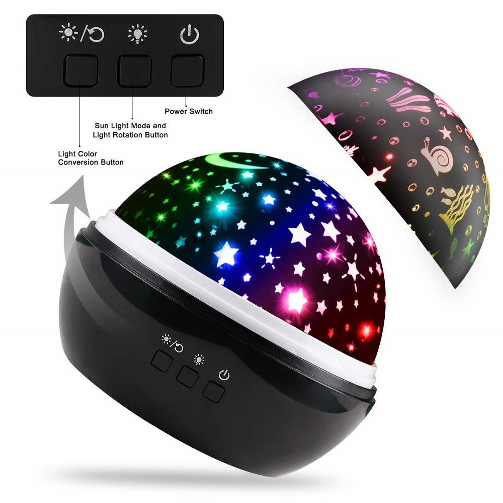 8 Colors Rotating Star Project - Baby Nursery Colors ulasan dan harga