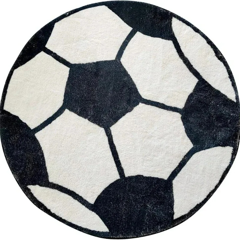 VIKAMA Kids Soccer Pattern Rou - Soft Rug Nursery ulasan dan harga