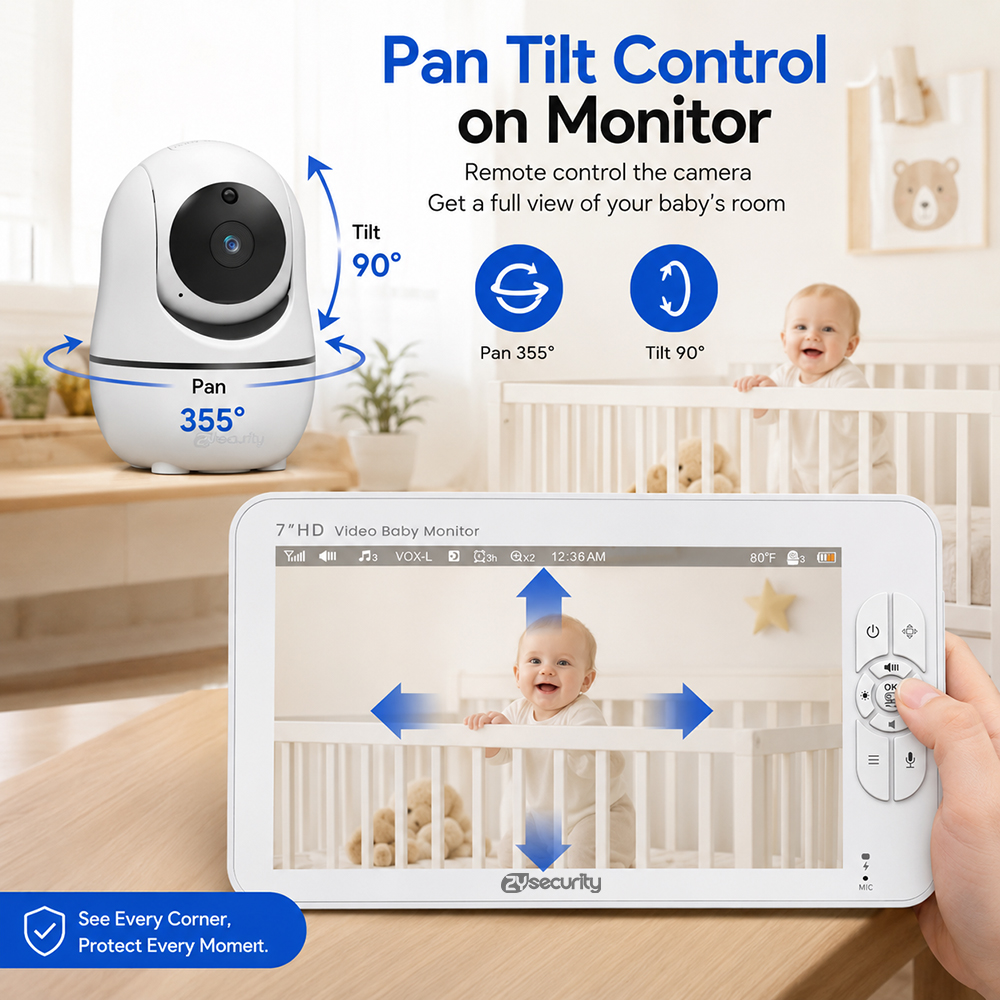7 Inch Split-Screen Baby Monit - Baby Monitor Split Screen ulasan dan harga