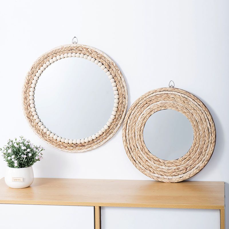 Rattan Handicrafts Decorative  - Baby Nursery Mirror ulasan dan harga