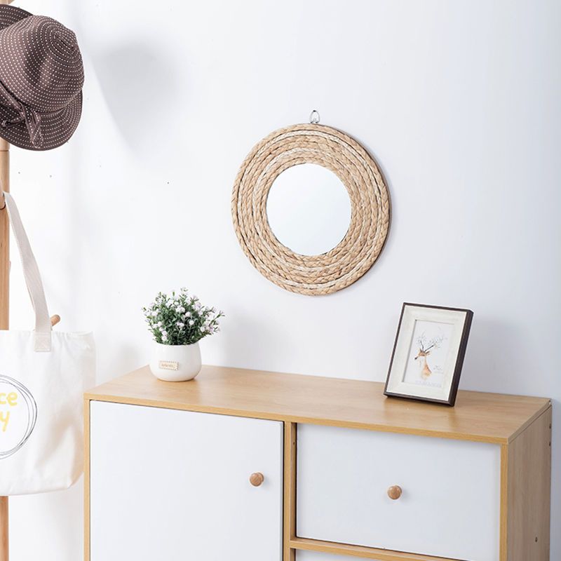 Rattan Handicrafts Decorative  - Baby Nursery Mirror ulasan dan harga