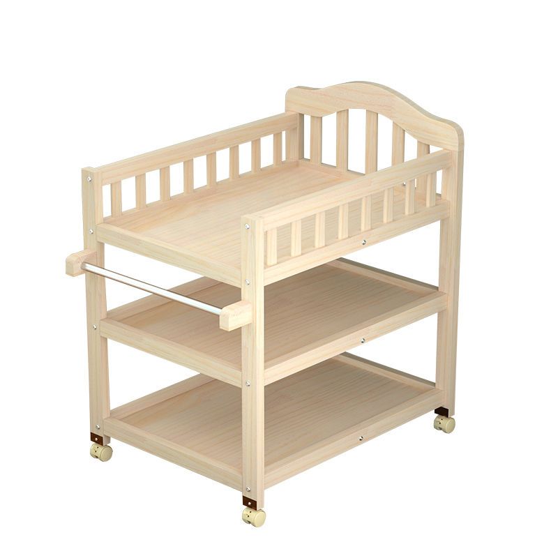 Solid Wood Baby Crib with Chan - Baby Nursery Table ulasan dan harga
