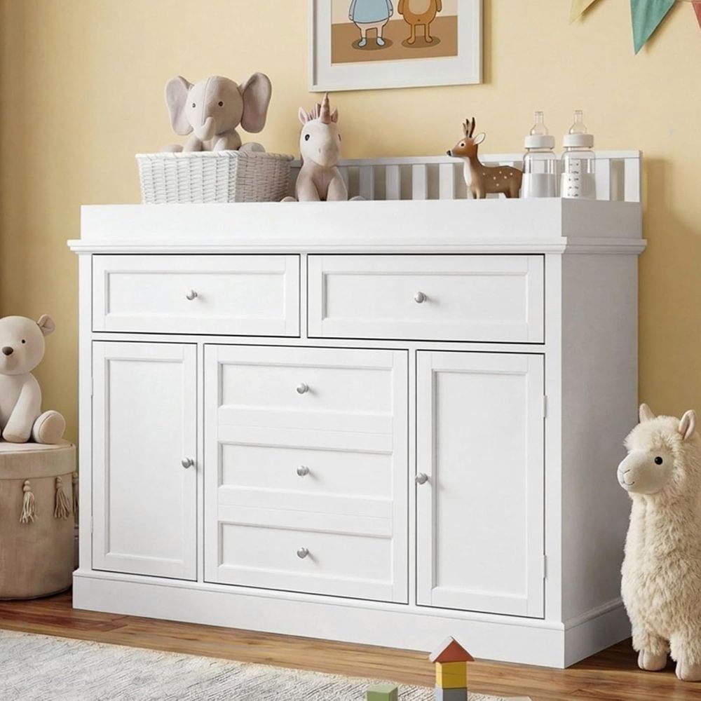 White Multi-Functional Baby Ch - Baby Nursery Table ulasan dan harga