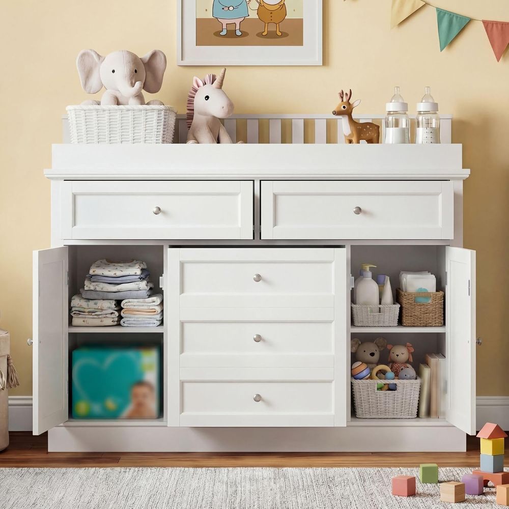 White Multi-Functional Baby Ch - Baby Nursery Table ulasan dan harga