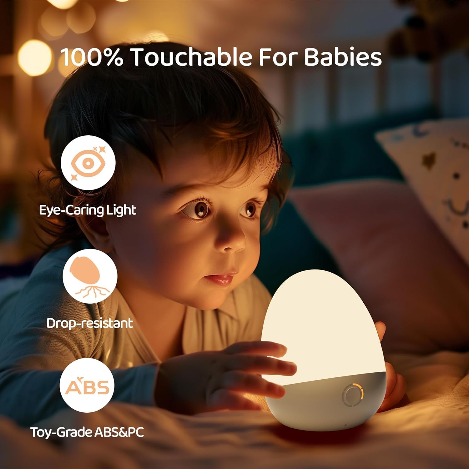 Touch Egg Night Light for Baby - Baby Nursery Colors ulasan dan harga