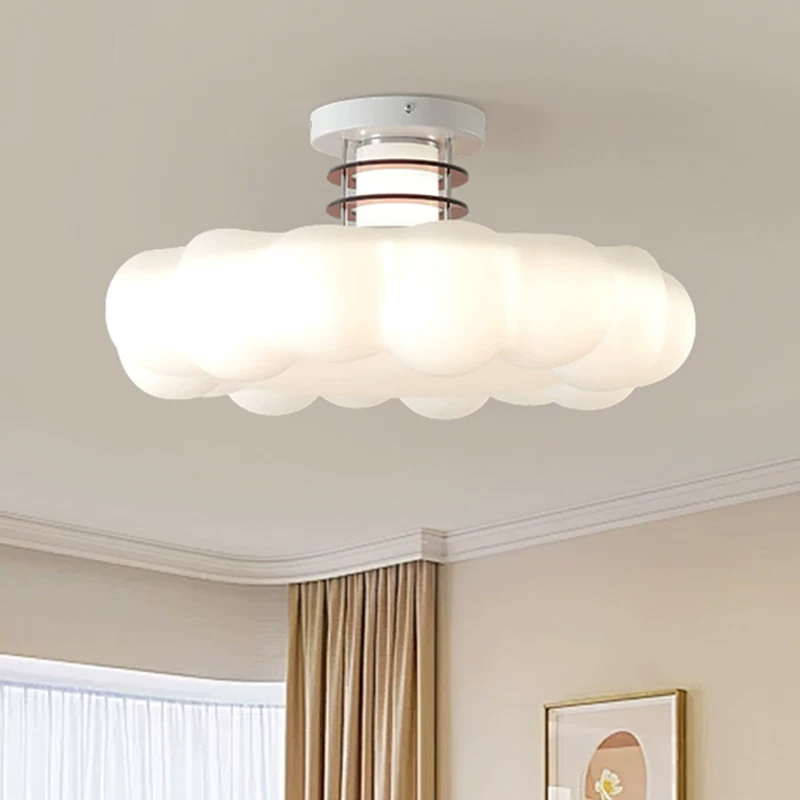 Cream Style Cloud Bedroom Ceil - Baby Nursery Ceiling Light ulasan dan harga