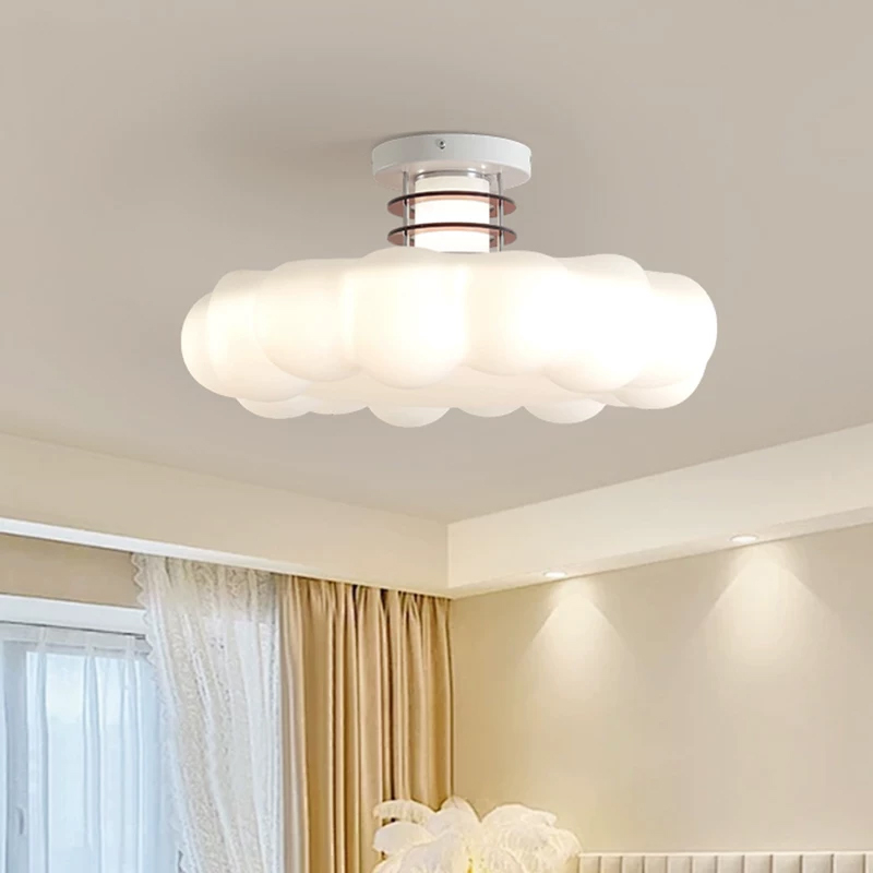 Cream Style Cloud Bedroom Ceil - Baby Nursery Ceiling Light ulasan dan harga