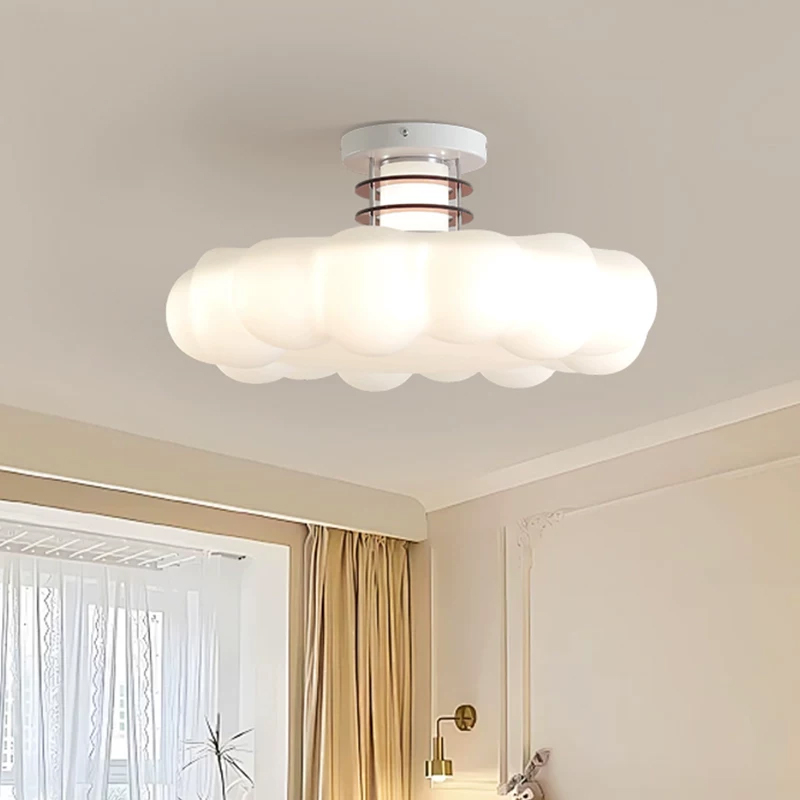 Cream Style Cloud Bedroom Ceil - Baby Nursery Ceiling Light ulasan dan harga