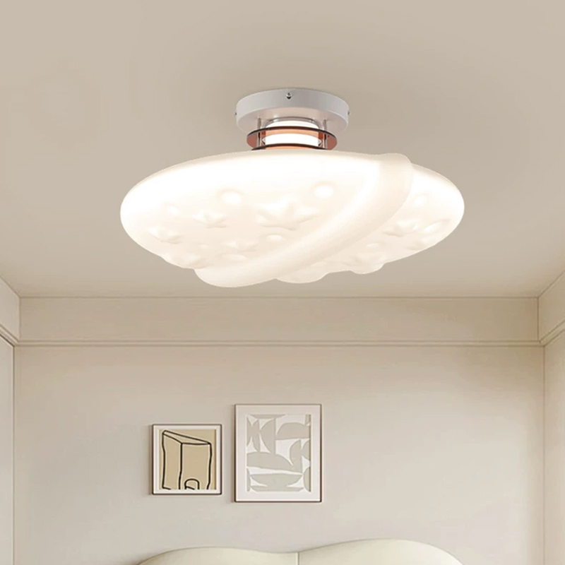 Cream Style Cloud Bedroom Ceil - Baby Nursery Ceiling Light ulasan dan harga