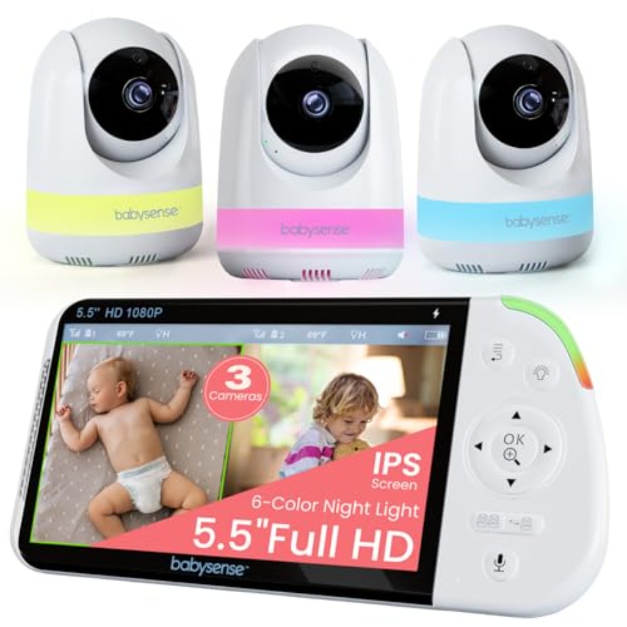Babysense 5.5 Full-HD Split-Sc - Baby Monitor Split Screen ulasan dan harga