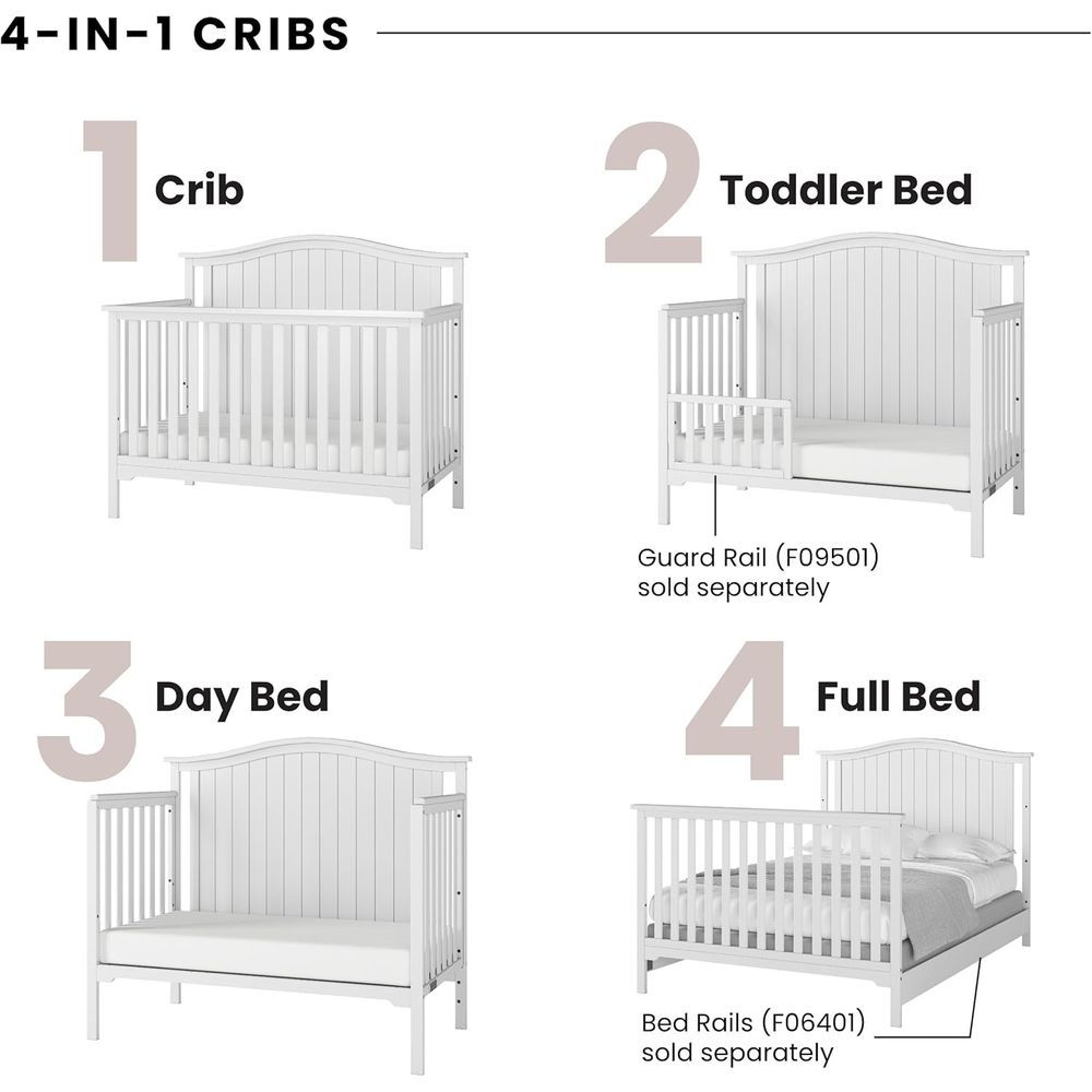 3-Piece Nursery Set: Convertib - Convertible Crib Set ulasan dan harga