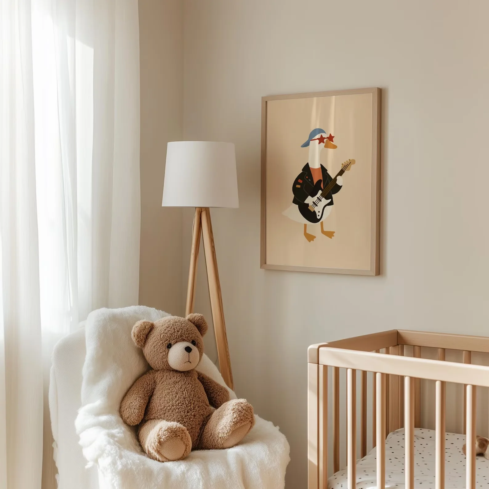 Cool Rocker Duck Wall Art Baby - Baby Nursery Office ulasan dan harga