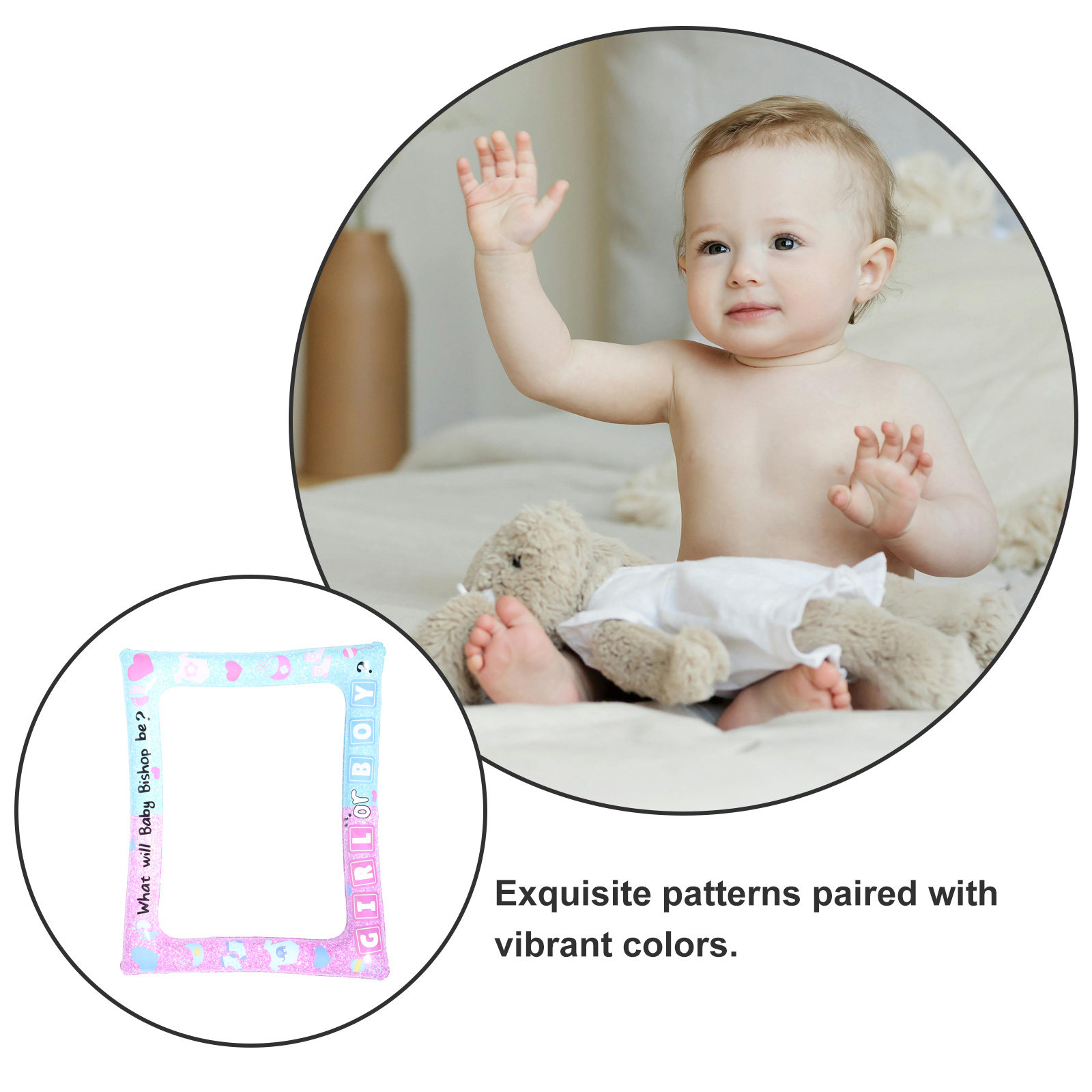 Inflatable Baby Reveal Photo F - Photo Frame Baby ulasan dan harga