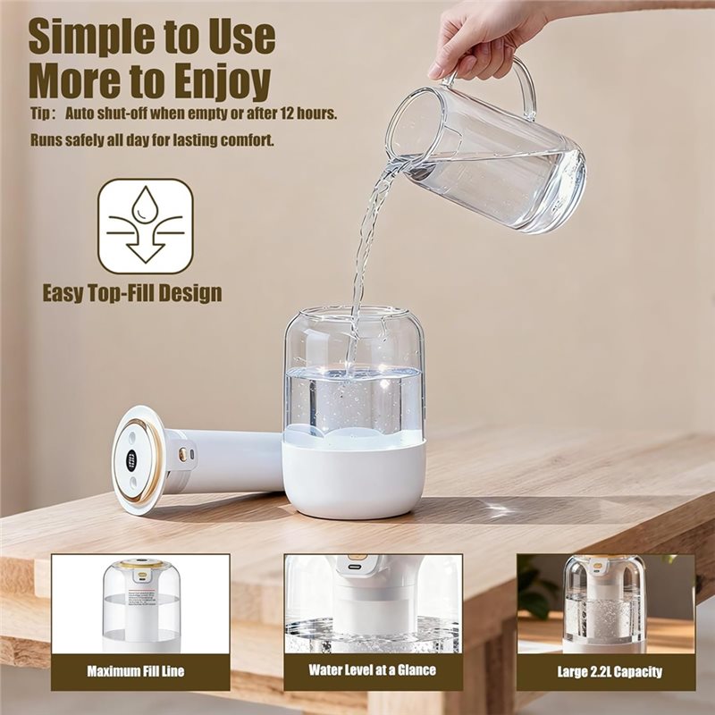 B51CNEW! Humidifier For Bedroo - Baby Nursery Office ulasan dan harga
