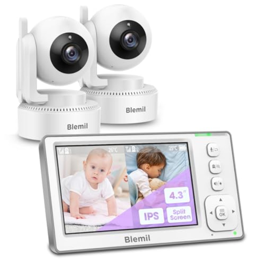 2-Camera 4.3'' IPS Split-Scree - Baby Monitor Split Screen ulasan dan harga