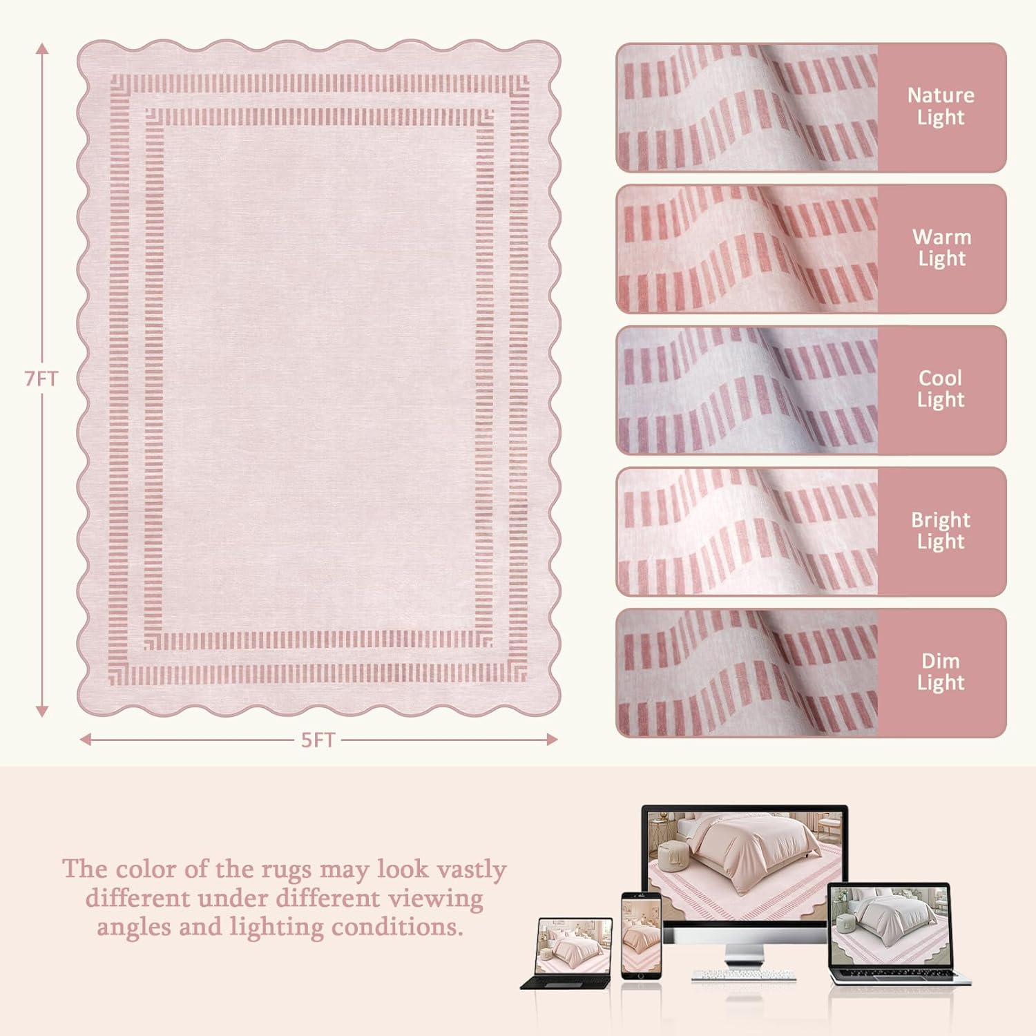 5x7 Washable Non Slip Area Rug - Soft Rug Nursery ulasan dan harga