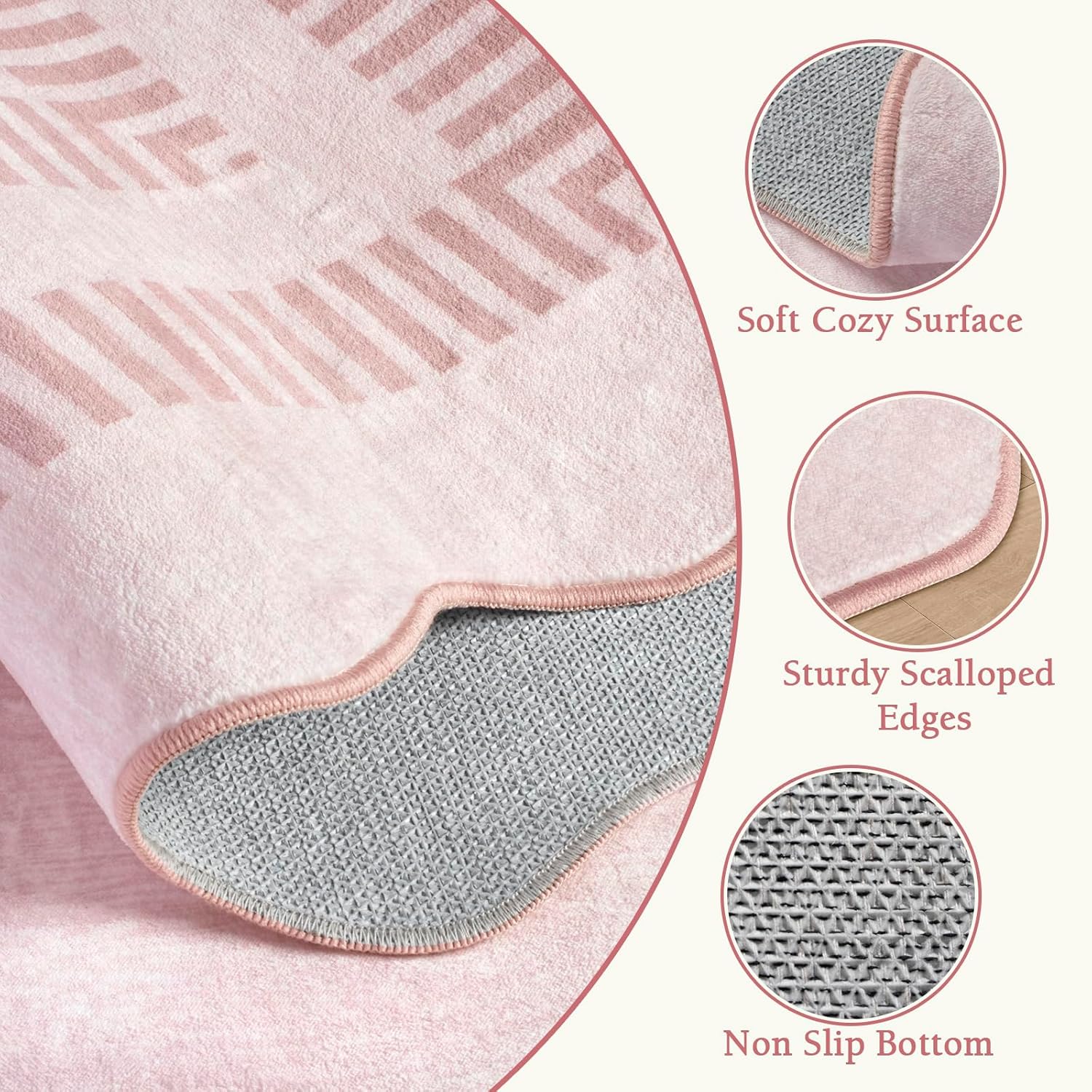 5x7 Washable Non Slip Area Rug - Soft Rug Nursery ulasan dan harga