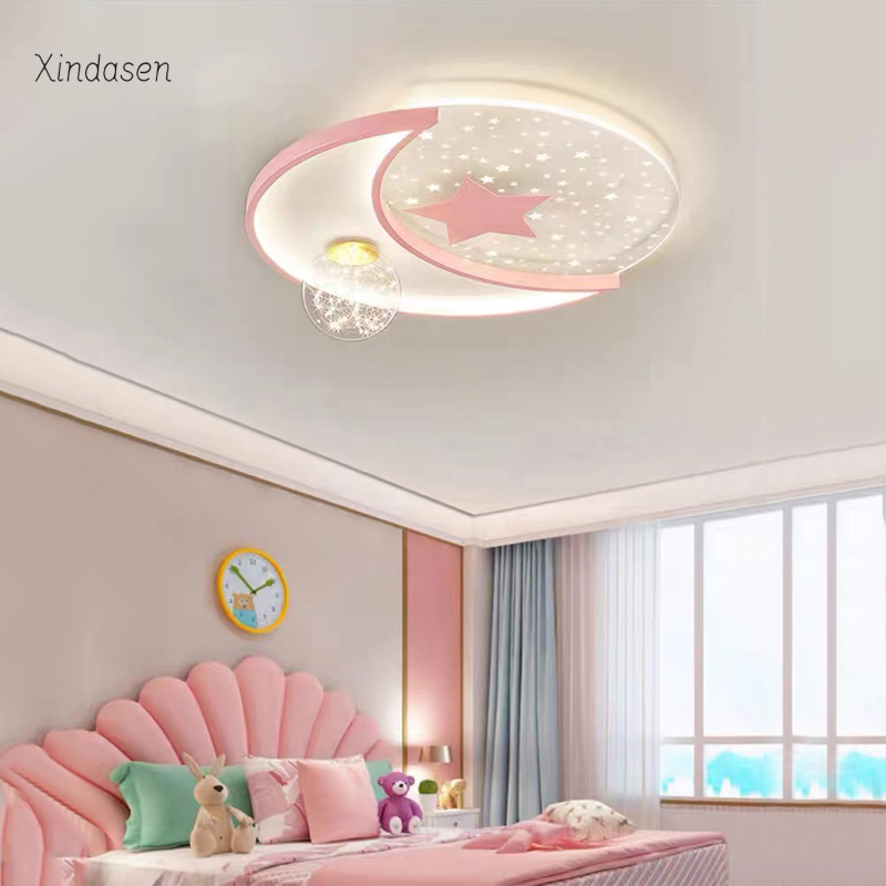 Creative Moon Star Ceiling Lam - Baby Nursery Ceiling Light ulasan dan harga