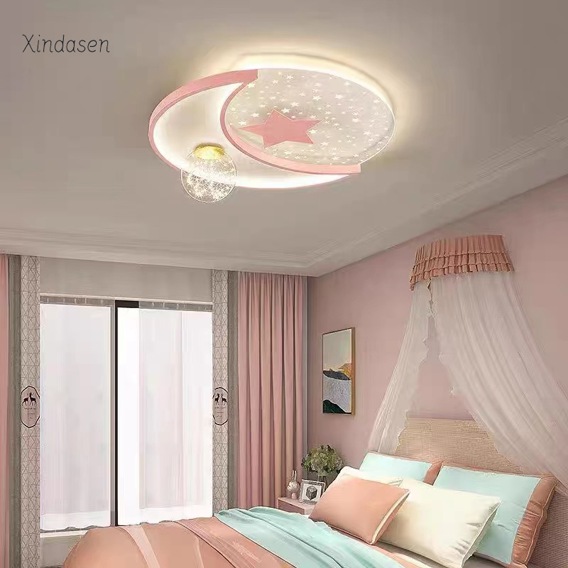 Creative Moon Star Ceiling Lam - Baby Nursery Ceiling Light ulasan dan harga