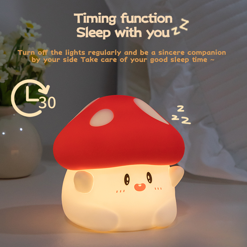Mushroom Night Light LED Recha - Baby Nursery Table ulasan dan harga