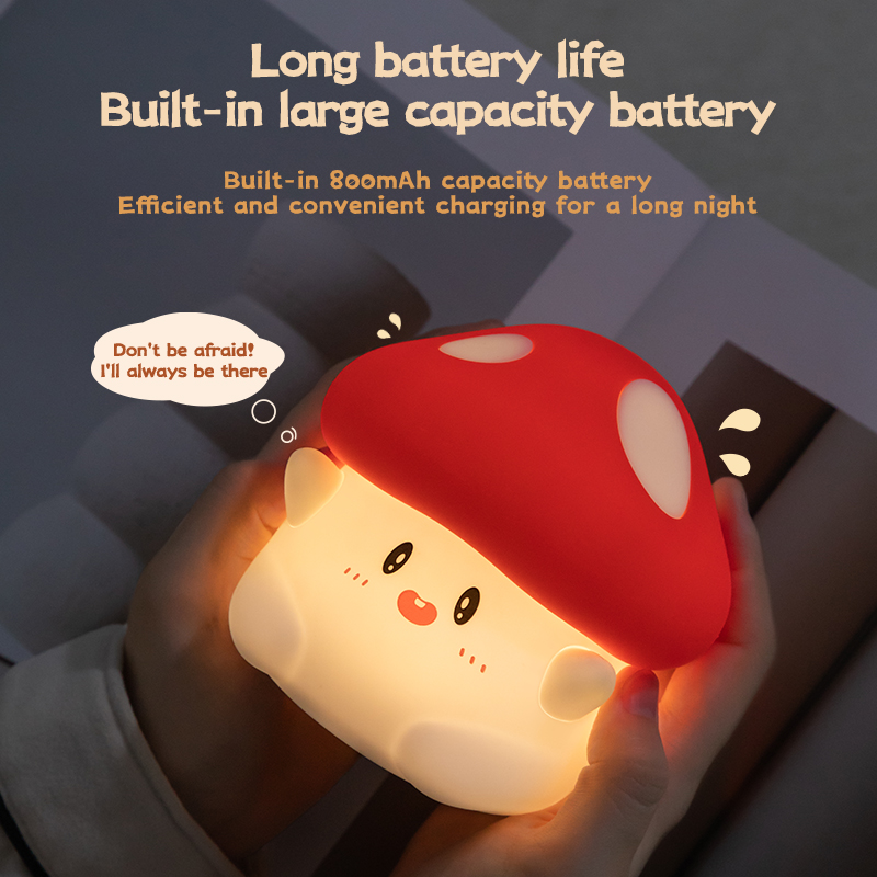 Mushroom Night Light LED Recha - Baby Nursery Table ulasan dan harga