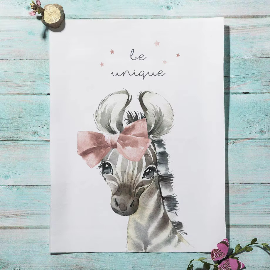 Lion Zebra Giraffe Elephant Hi - Baby Nursery Mirror ulasan dan harga