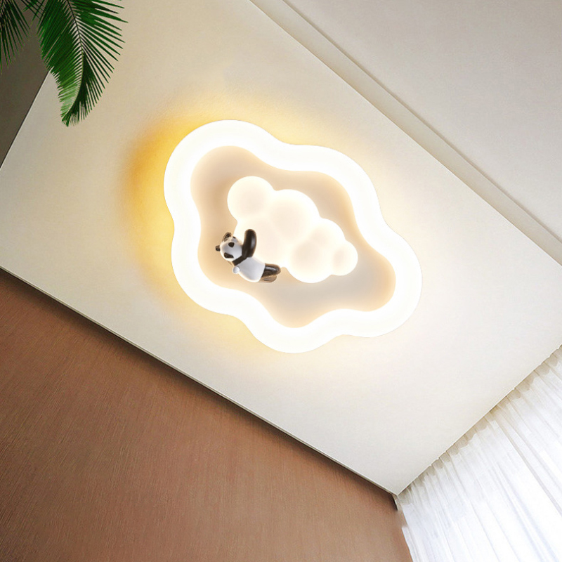Cute white Cloud ceiling Light - Baby Nursery Ceiling Light ulasan dan harga