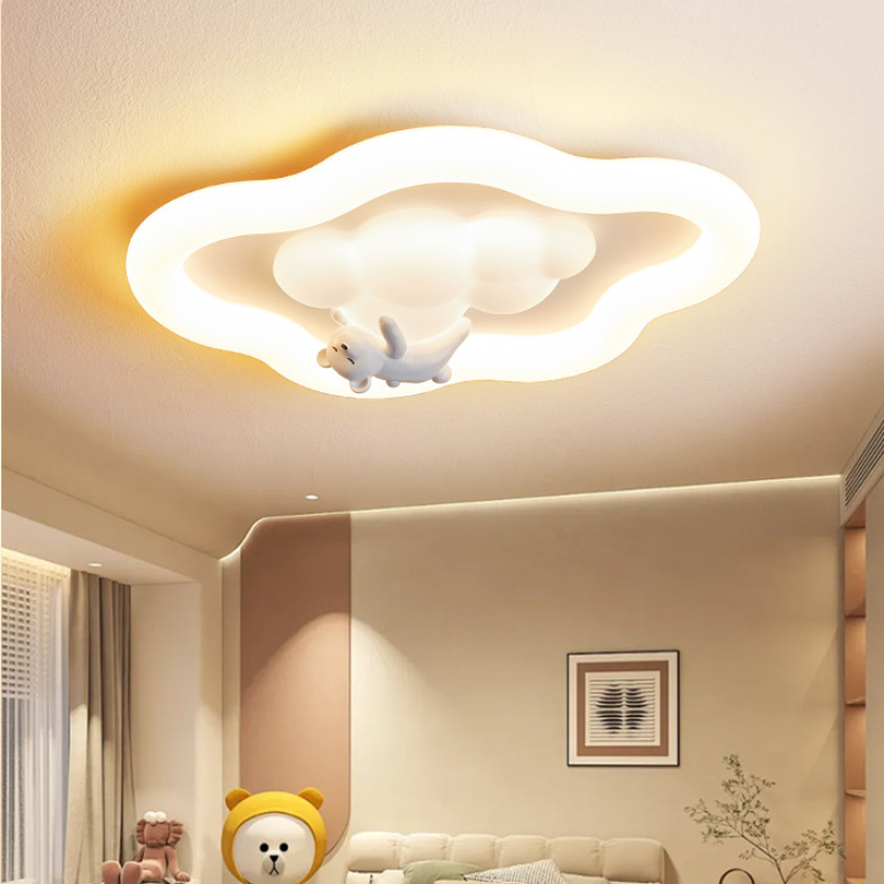 Cute white Cloud ceiling Light - Baby Nursery Ceiling Light ulasan dan harga