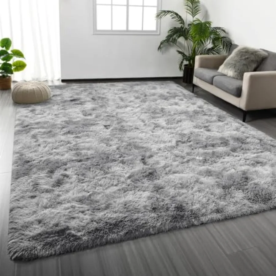 Large Shag Area Rugs, Tie-Dyed - Soft Rug Nursery ulasan dan harga