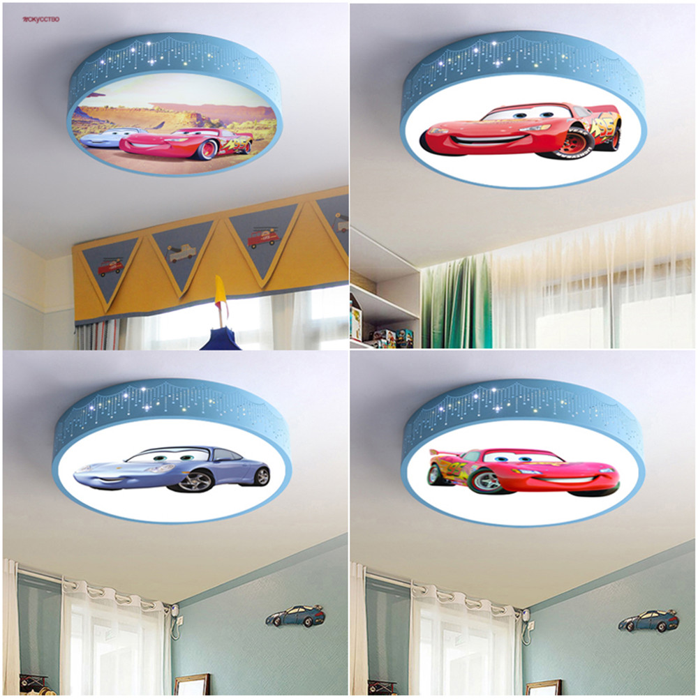 Cartoon Car Round Led Ceiling  - Baby Nursery Ceiling Light ulasan dan harga