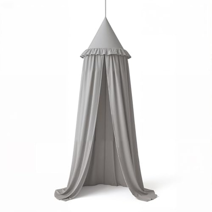 Bed Canopy with Ruffles Lace F - Baby Nursery Colors ulasan dan harga