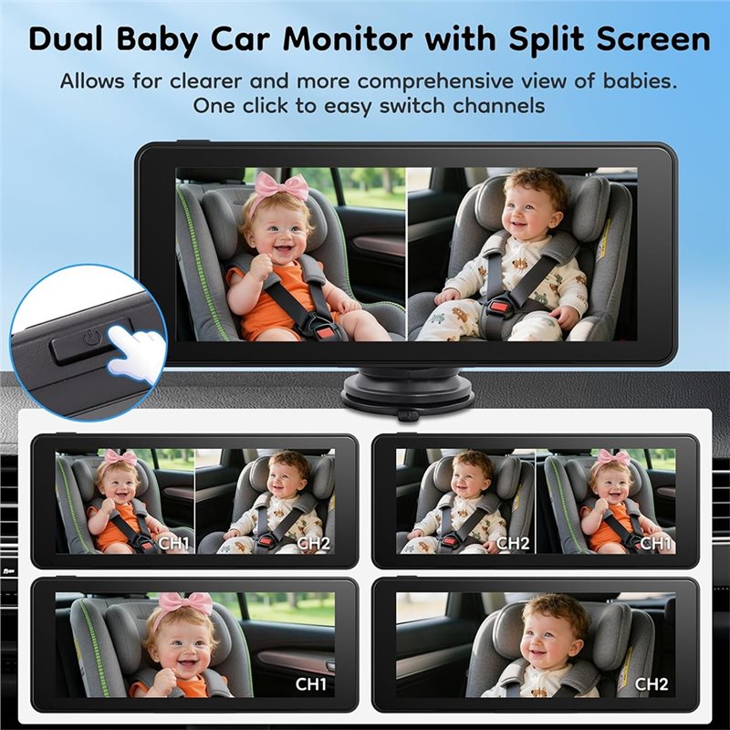 Strict For Carseat Compatible  - Baby Monitor Split Screen ulasan dan harga