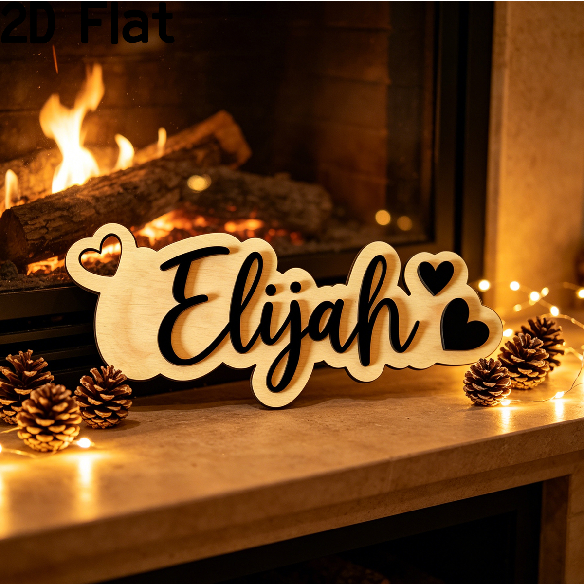 1Pc Custom Love Decor Wooden A - Baby Nursery Office ulasan dan harga