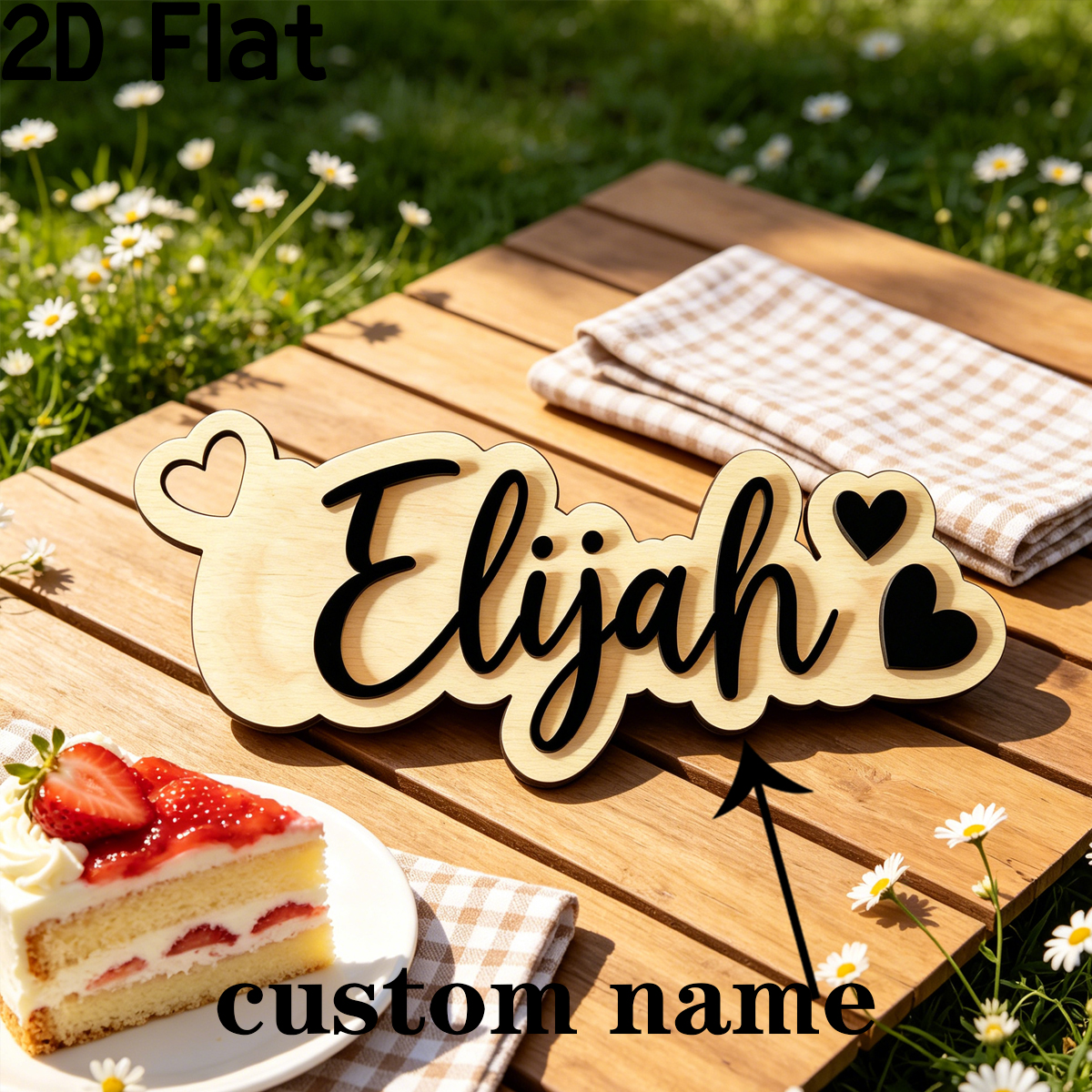1Pc Custom Love Decor Wooden A - Baby Nursery Office ulasan dan harga