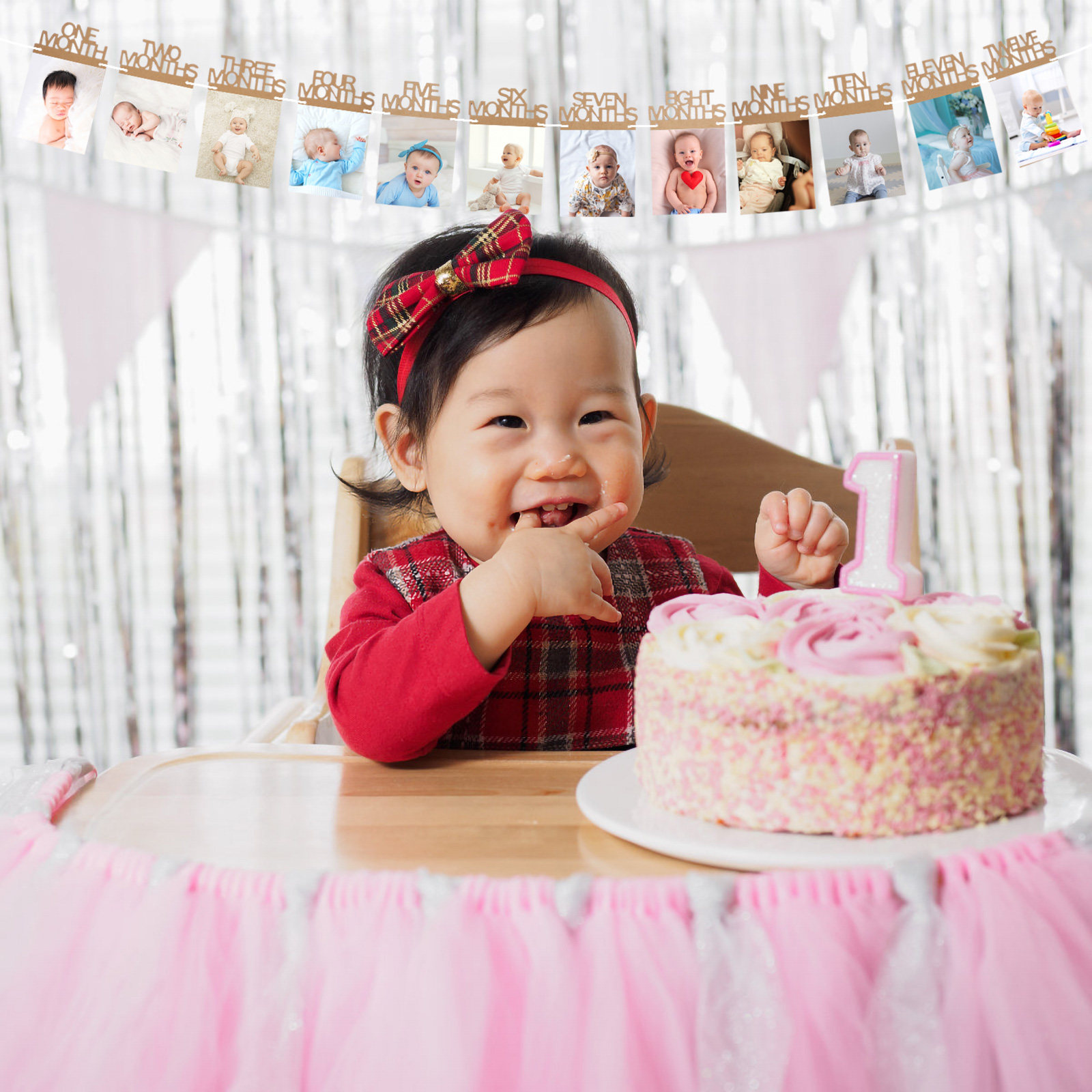 1Set Baby Photo Frame Bunting  - Photo Frame Baby ulasan dan harga
