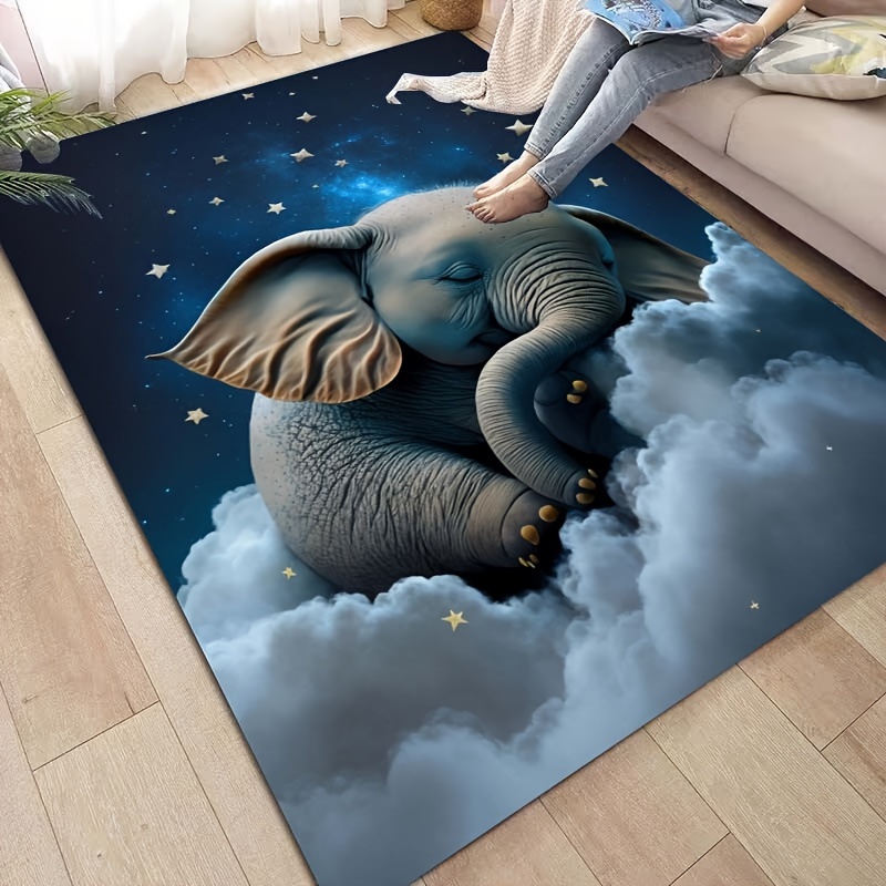 Dreamy Elephant Rug for Nurser - Soft Rug Nursery ulasan dan harga