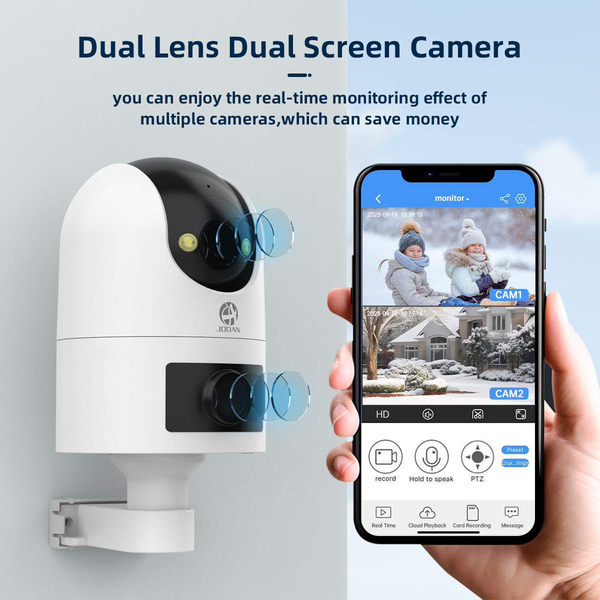 4K PTZ IP Camera Outdoor Water - Baby Monitor Split Screen ulasan dan harga